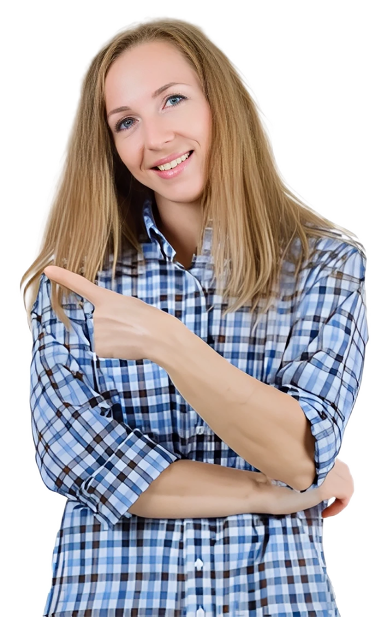 personaje servicio home señalando